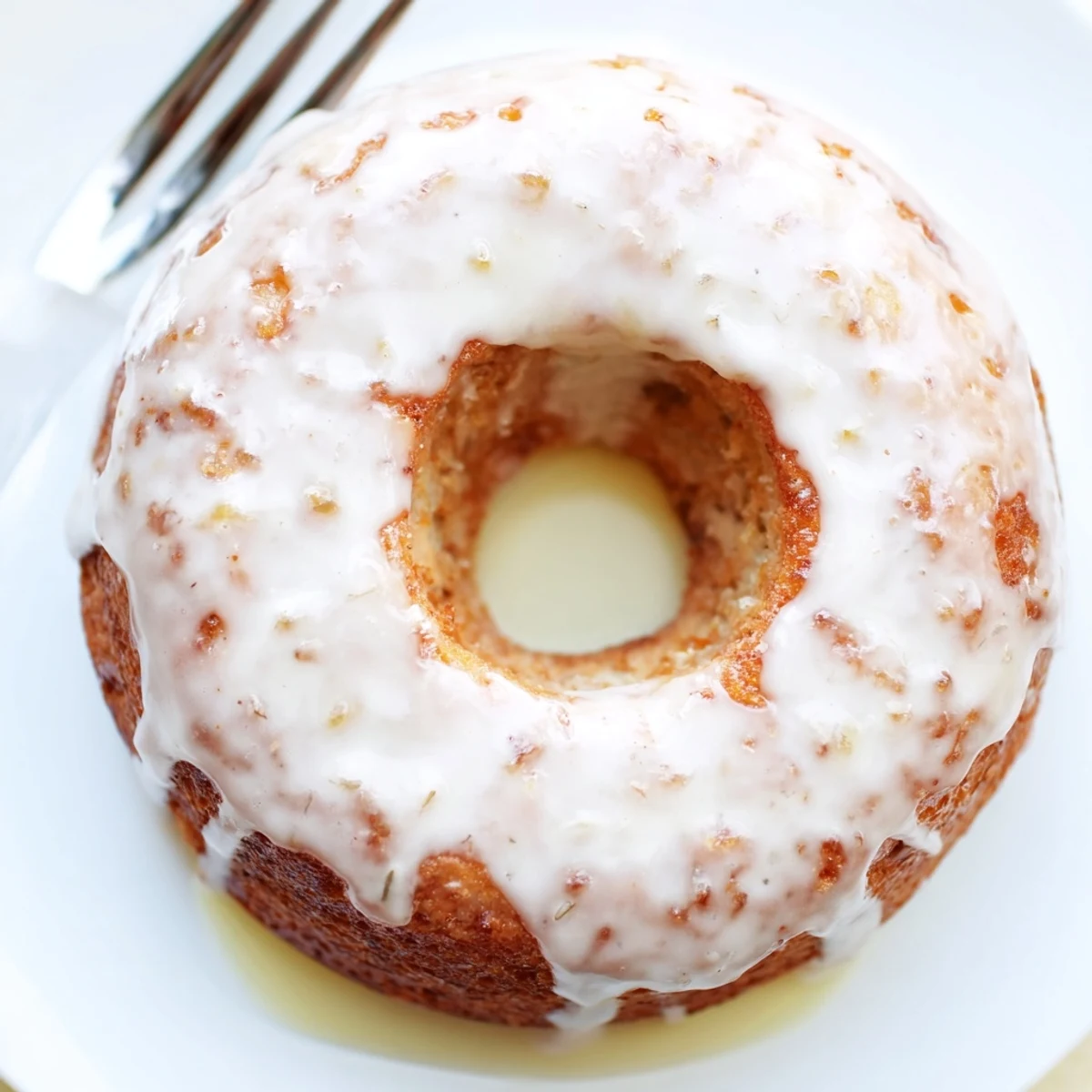 Baked Banana Donuts topped with powdered glaze, perfect for breakfast