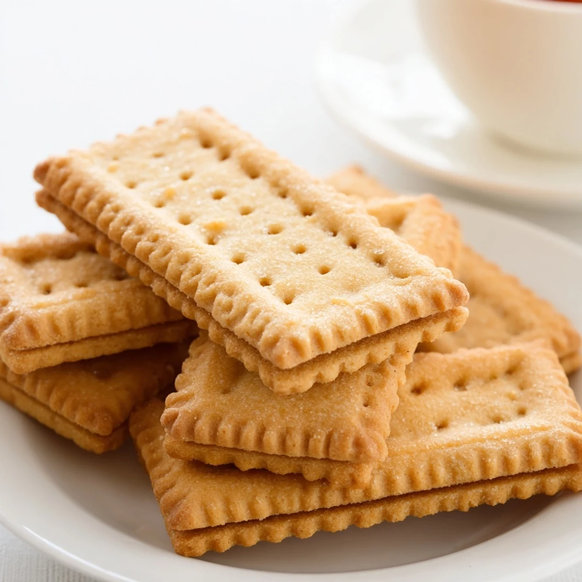 Crispy Petit Beurre biscuits fresh from the oven cooling on a wire rack