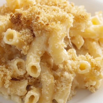 Creamy Three Cheese Baked Macaroni