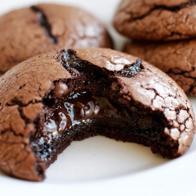 Fudgy Brownie Cookies Stuffed Cookie Dough