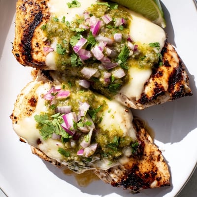 Cheesy Grilled Pepper Jack Chicken